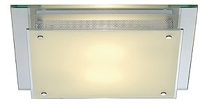 Prisadené stropné svietidlo GLASSA, 2x60W, 230V, E27, IP20, satinované sklo