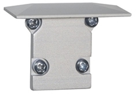 1ks koncovka pre ALU profil BARDOLINO T na zapustenie, 4 skrutky, hliník, white