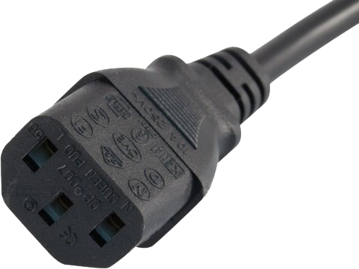 Kábel napájací sieťový 1,8m, T3 priamy, priama zástrčka