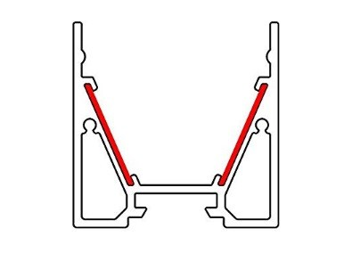 Reflexná páska pre alu profil CATANIA 30/40, pre zvýšenie intenzity a homogenity