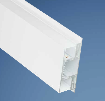 Alu profil nástenný CATANIA 43125 DUO, up/down, biely RAL9016, elox , 2m