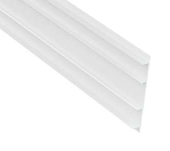 Predný panel pre CATANIA 43125 DUO, biely RAL9016, elox, 2m