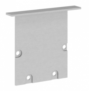 2ks hliníková koncovka pre alu profil CATANIA T 6075, 2mm, zapustený