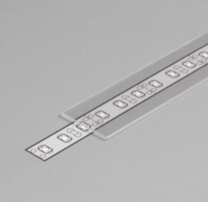 Číry difúzor pre ALU profily CORNER-60-10/LINEA-20-T, nasúvací, mäkký, 2m