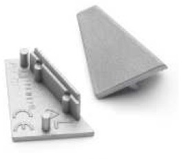 2ks plastová koncovka (pravá, ľavá) pre rohový ALU profil CORNER-60-14, bez diery