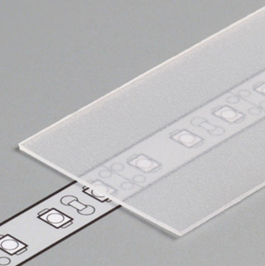 Omrznutý difúzor pre ALU profily CORNER-60-WIDE/DOUBLE, šírka 30mm*0.8mm, nasúvací, 2m