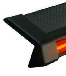 Koncovka pre schodiskový ALU profil ESCALA UPLIGHT, čierna farba, pravá, plastová