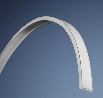 ALU profil noelox GARliano flex, minimálny polomer ohybu 250 mm,18x6.7mm, 2m