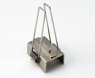 1ks inštalačný pružinový úchyt pre profil MERLUZZO-T, hliník, 2 skrutky