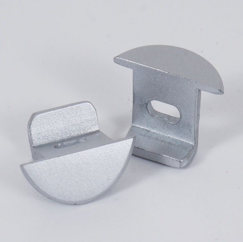 1ks koncovka pre ALU profil pre LED pás MIKRO na zafrézovanie, s dierou