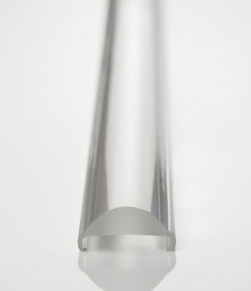 Číry difúzor s 60° optikou pre ALU profil GARgano/PINO/LENS/MULTI, nasúvací, 20x10mm, 2m