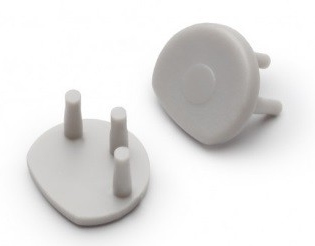 1ks šedá koncovka pre ALU profil v oválovom tvare