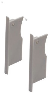 2ks koncovka pre profil TERA, 26.2x70mm, plastová, ľavá a pravá