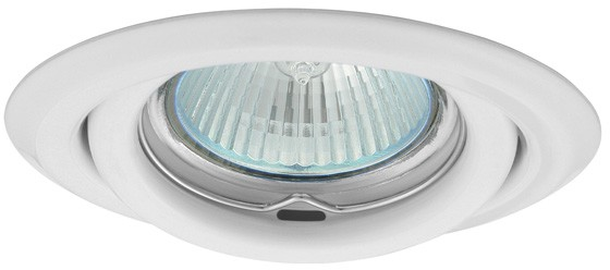 Podhľadové výklopné bodové svietidlo, biela farba, bez pätice, pre MR16,GU10, max 35W,IP20