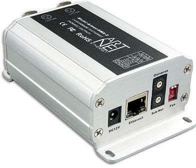 Menič signálu DMX ArtNet 102, 2xDMX Universe 512ch, 100-240V AC
