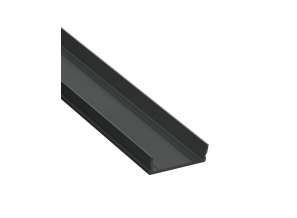 Vnútorný profil na umiestnenie LED pásu pre profil CATANIA3060 Blackline, 27,4x7,9mm,3m