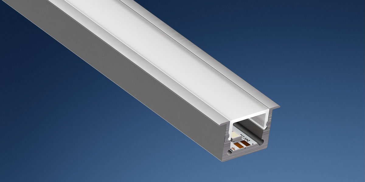 ALU profil elox na zapustenie BARDOLINO MIDI T, 20x12mm, 1m