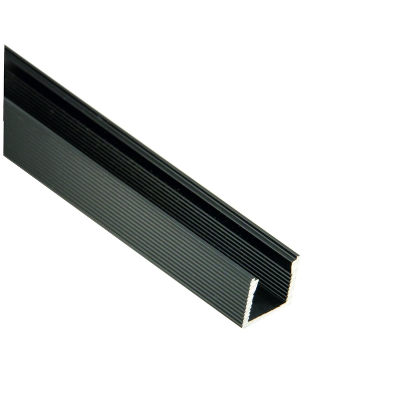 ALU profil na prisadenie SQUARE Small, 16x14mm, čierny, 2m 