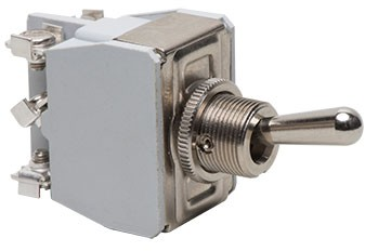 Pákový spínač, dvojpólový, pre rámiky série NINA, 230V AC, chróm