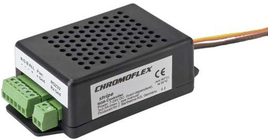Inteligentný programovateľný kontrolér Chromoflex, 3x2.5A, 7-24V, RGB, max 180W, IP20