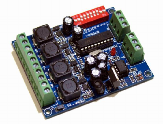 PCB Kontrolér DMX  PCB, 4-kanály, 5-36VDC, 700mA/ch, RGBW