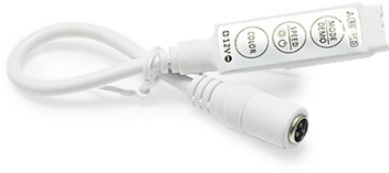 Kontrolér M mini 5-24V RGB, max4A/ch, 5.5mm DC female, manuálne ovládanie