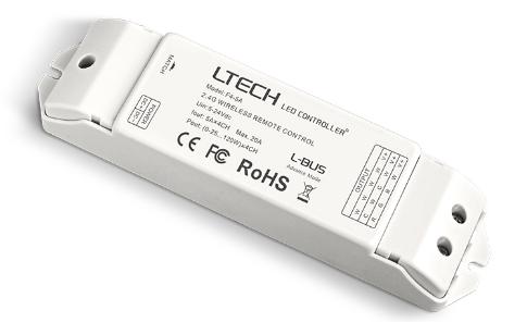 Kontrolér RF, 4-kanály, 100-480W, 5-24V DC, 5A/CH, CV, DIMM