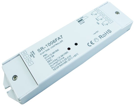 RF Touch RGBY - kontrolér pre 4 zóny - CC, 3-kanály x 700mA