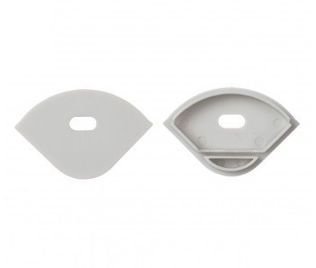 1ks koncovka pre ALU profil CORNER3, 30mm, oblá, s dierou, plast