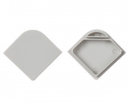 1ks koncovka pre ALU profil CORNER3, 30x30mm,  bez diery, plast