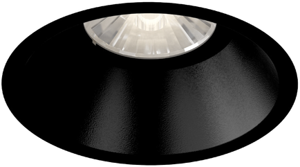 Zapustené bodové LED svietidlo okrúhle, čierne, 5,9W, 350mA, 530m, 3000K, IP20