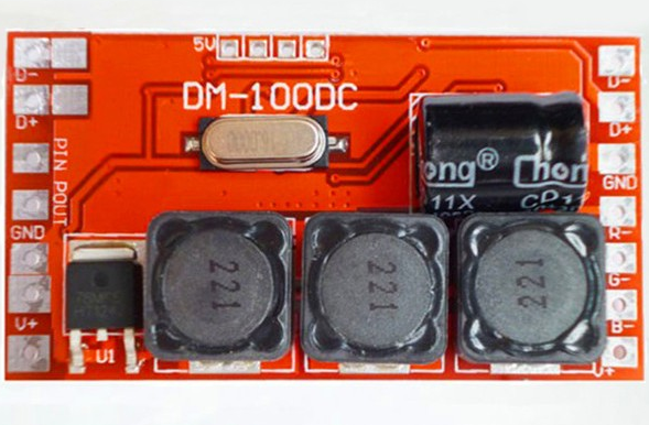 Dekóder DMX, CC, DC9-32V, 3-kanály x 600mA, konštantný prúd