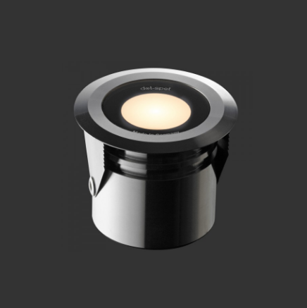 Zem.LED svietidlo pojazd.,1W,12V,2700K,40lm,120°,IP68,nerez 316L,tvrd.sklo,difúzne,5m káb