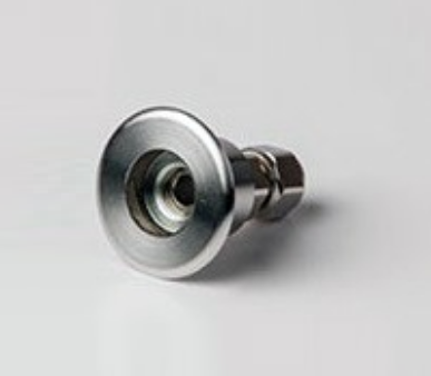 Koncovka mini spot pre opt.vlákna, vodotesná, nerez, plochá optika,2-3.2mm otvor,IP67/8