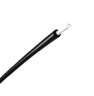 Opt. vlákno s konc. vyžar., 1-žilové,čierny plášť,200db/km, priem. 2.2/1mm (1500m/rolka)