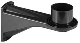 Montážny úchyt pre záhr. glóbus, uchytenie na stenu, 220x135mm, polykarbonát, čierny