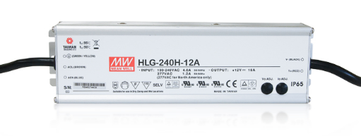 Vodotesný PROFI LED zdroj,240W/192W, 12V DC,nastavitelný inter. potenciometrom, SELV, IP65