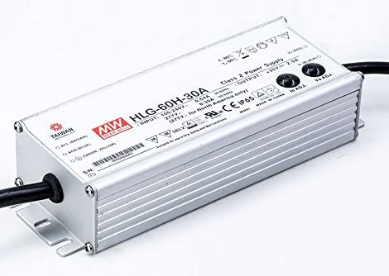 Napájací zdroj 60W-12V pre iluminátor s konektorom 2,1 - male, SELV, pripojenie na kabel