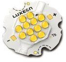 LED čip, 3000K,vysokovýkonné, biela 33V 350mA, 12W, PCB 25mm