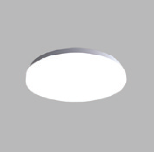 Prisadené svietidlo 230V,24W, dia 380mm, CRI>80, 2200lm, 3000K/4000/6000K,IP44, on/off