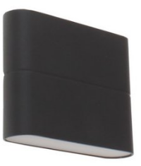 Exteriérové LED svietidlo up&down,prisadené,2x3W,CRI>80,230V,3000K,300lm.IP54,antracit