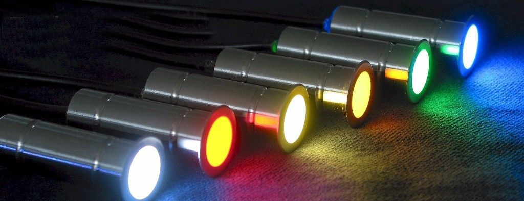 MIKRO LED spot,24VDC,3000K, CC driver 20mA,kabel 5m, nerez V4A 316L