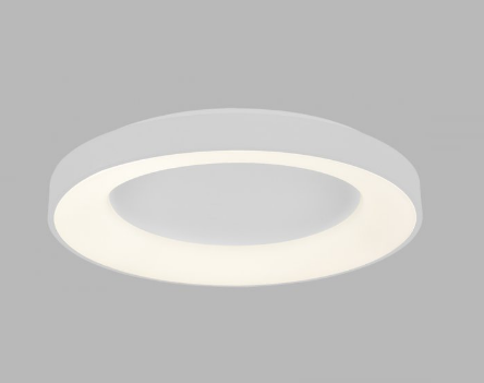 Prisadené svietidl BELLA, 230V, 50W, dia 600mm, CRI>80, 3450lm, 3000K/4000K, biele, on/off