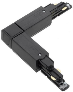 Rohová spojka pre 3-jfázový lištový systém LI-TRACK, Dali,230V, max 16A,vnútorná, čierna