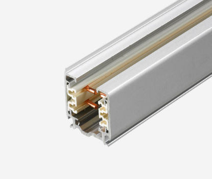 Prisadená 3-fázová lišta pre lištový systém LI-TRACK, 230V, max 16A, šedá, 2m