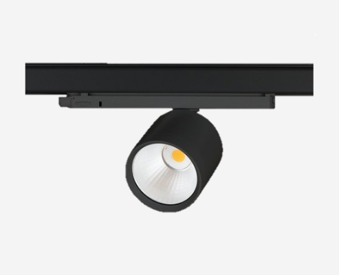 Bodové LED svietidlo pre pre 3-fázový lištový systém, 32W, 230V, 3000K, 36°, IP20, čierne