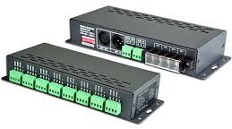 Kontrolér DMX PWM 24-kanály, 360-1728W, 5-24V DC, 3A, CV