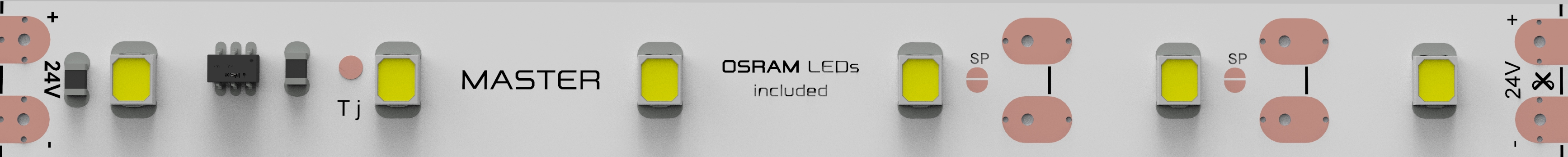 LED pás s prúd. drivermi,4,8W/m, 24VDC,60xLED/m,5700K,CRItyp85,del.100mm,10mm