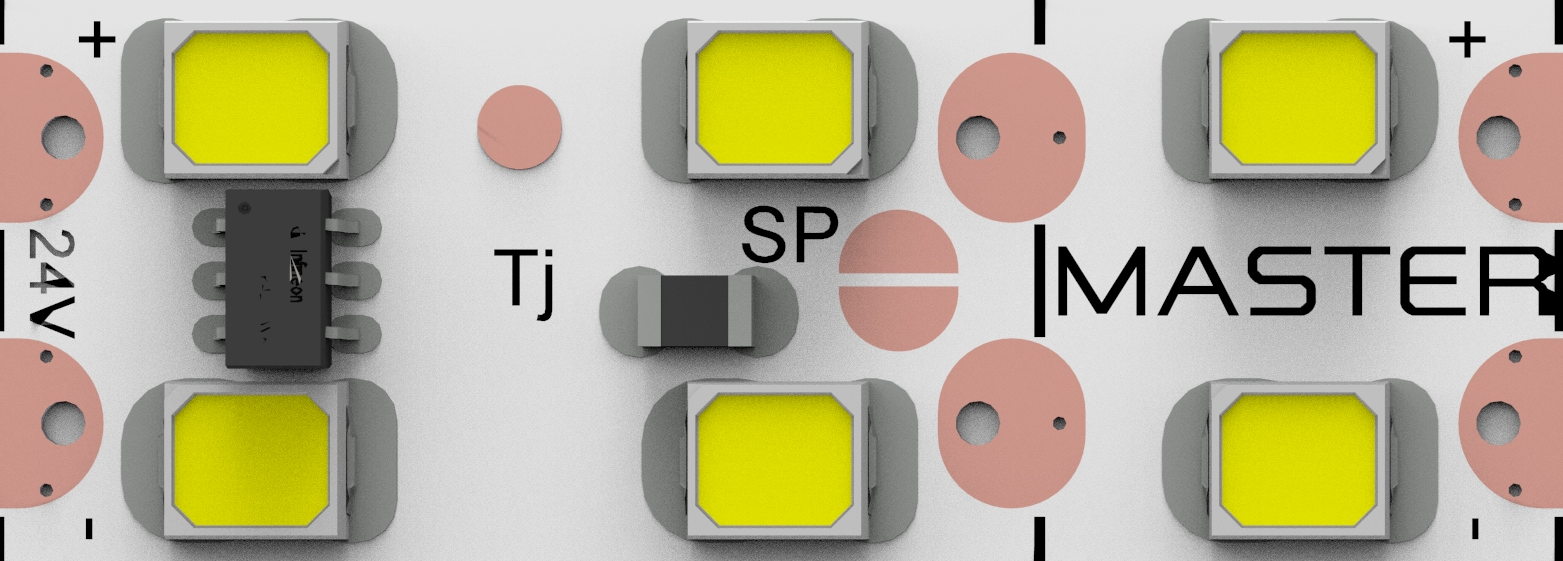 LED pás CC drivers,HighDensity 8,4W,216LED, 24VDC,2700K,CRItyp 85,del.27,7mm,10mm