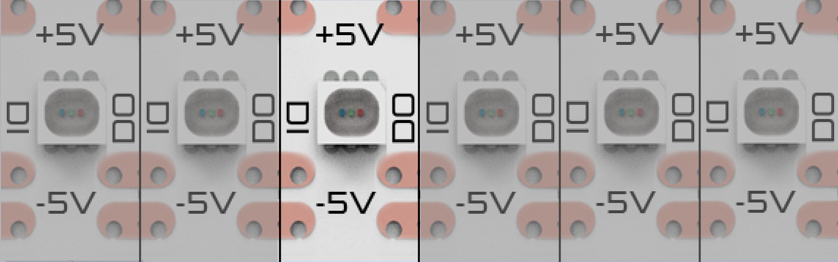 LED pás DIGITAL SPI SHD RGB , 5VDC 248x RGB SPI,8mm, 3x1.24A(6.2W)/m,